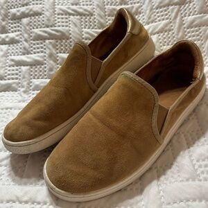 UGG Australia CAS Suede Metallic Slip On Loafers Flats Sneakers Lady Size 9